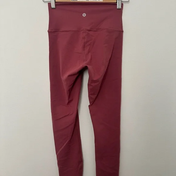 Lululemon Align Pant II 25" Misty Merlot High-Rise 4 Tights Yoga Pink Nulu 2019 - Picture 9 of 12
